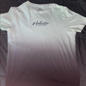Hollister Ombre Tee in White and Gray